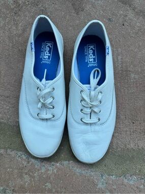 White Leather Keds Sneakers